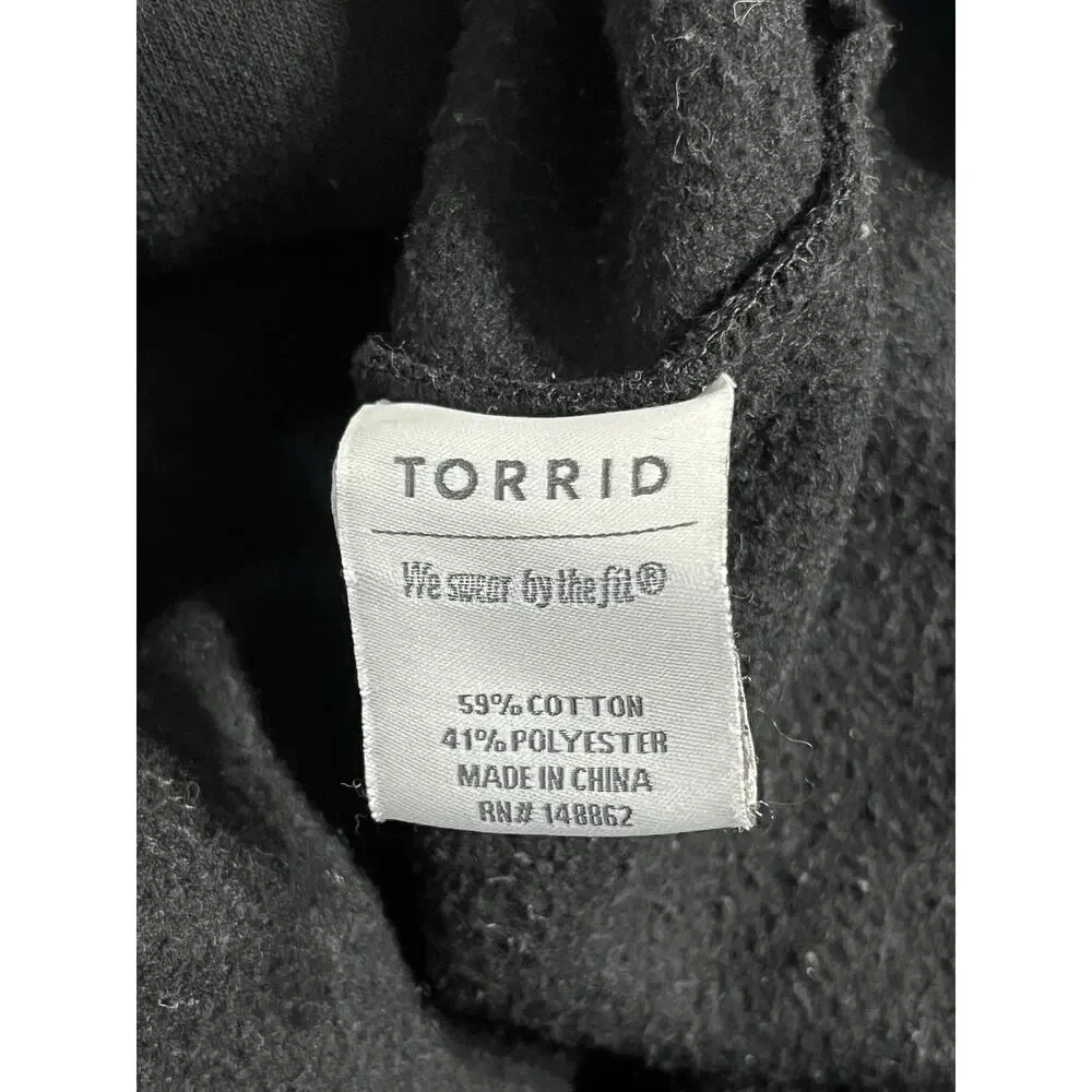 Torrid Women's Black & Grey Varsity Bomber Jacket SIZE 3 - Picture 5 of 7